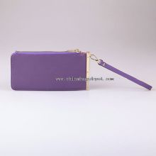 Trendy lady ekte skinn funksjonelle clutch lommebok images