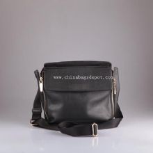 Unisex genuine leather shoulder bag images