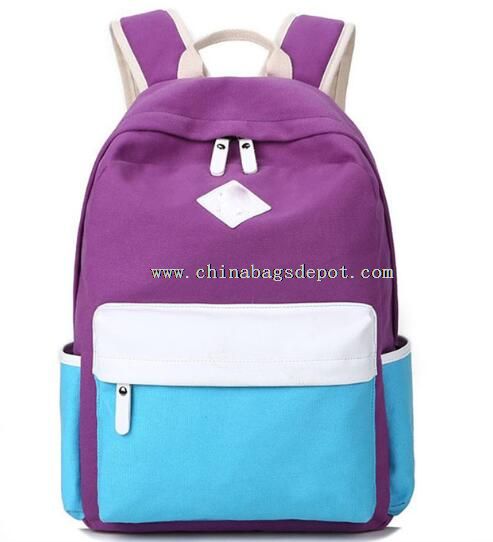 Fashionable Color Life Canvas Backpack