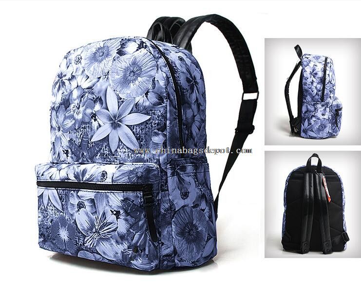 Floral Print Laptop-Rucksack