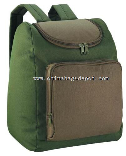 Green insulated cooler bag