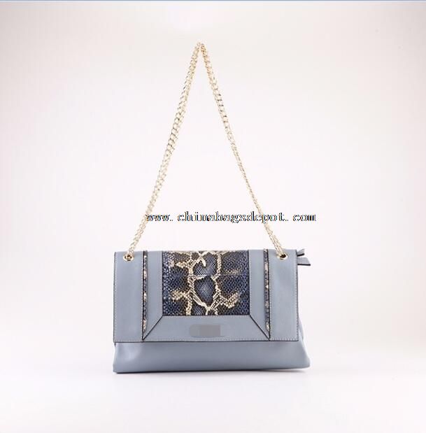Handtasche Handtasche mit Python-Leder