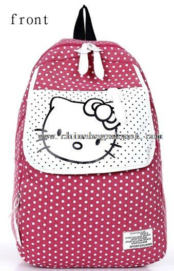 HelloKitty polyester school bag