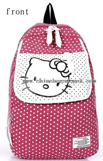 Bolso de escuela del poliester de HelloKitty