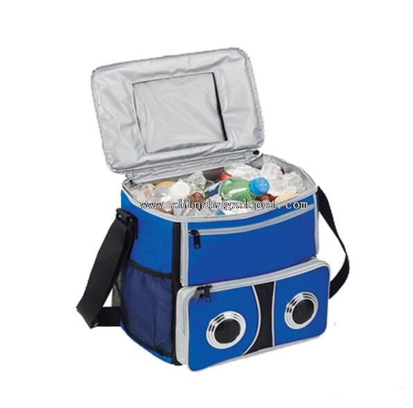 Insulated speaker lunch cooler bag