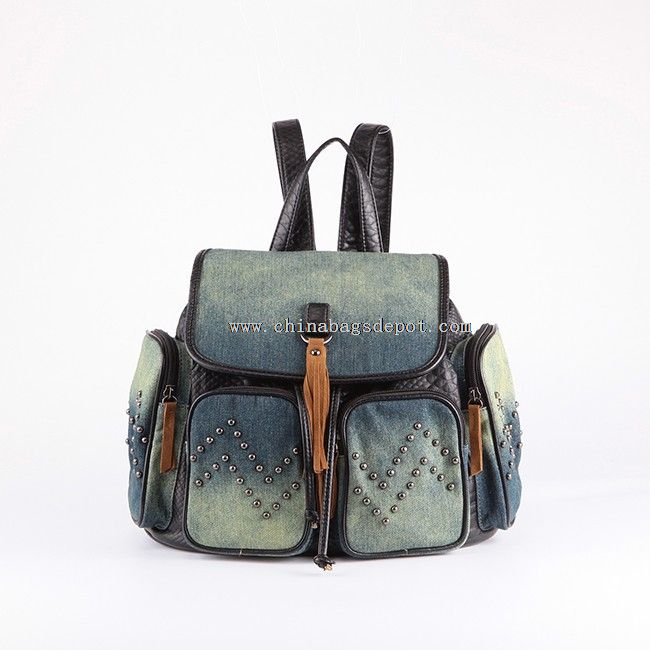 Jeans Frauen elegante Handtasche Rucksack