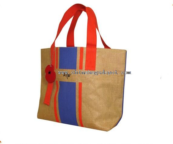 Jute design shopping bag