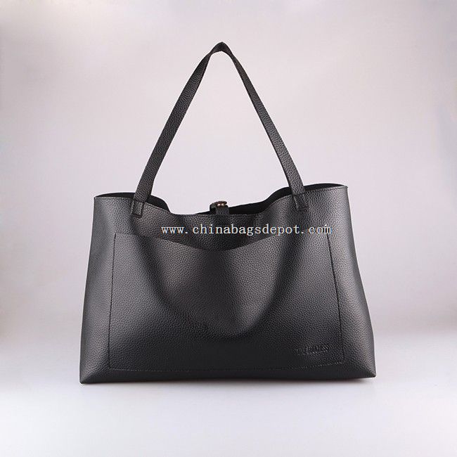 Leather custom tote bag