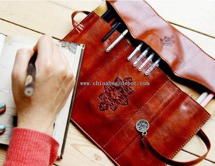 Stift-Tasche aus Leder