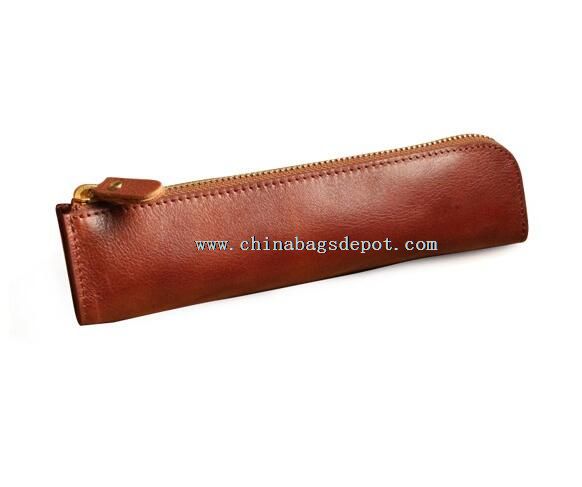 Leather pencil case