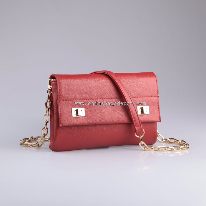 Leather shoulder bag