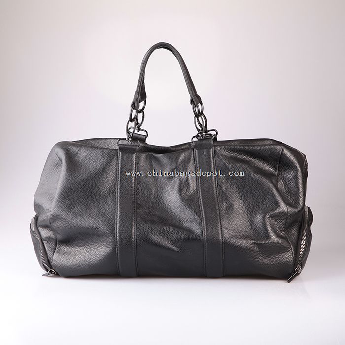 Leather travel bag