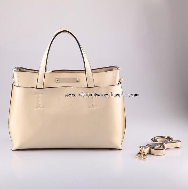 Leather Women Tote Bag with Long Shoulder Strap