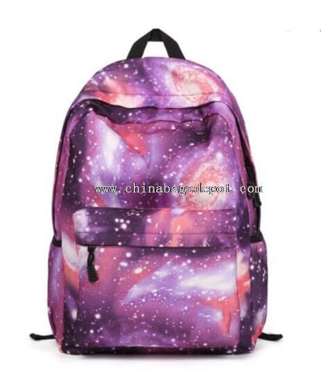 Leisure printed galaxy school backpack