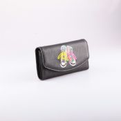 Embroidery Shoes Girl Leather Wallet images