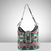 Flower-motived canvas handbags images