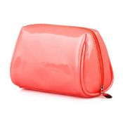Leather mirror shining pvc cosmetic bag images