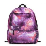 Leisure printed galaxy school backpack images