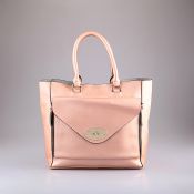 Office ladies genuine leather tote bag images