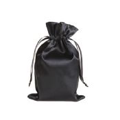 Round bottom satin wine bottle bag images