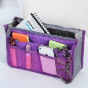Travel toiletry bag with dual compartments images