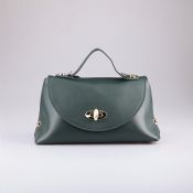 Two pieces split leather ladies bag images