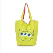 Yellow canvas shopping bags images
