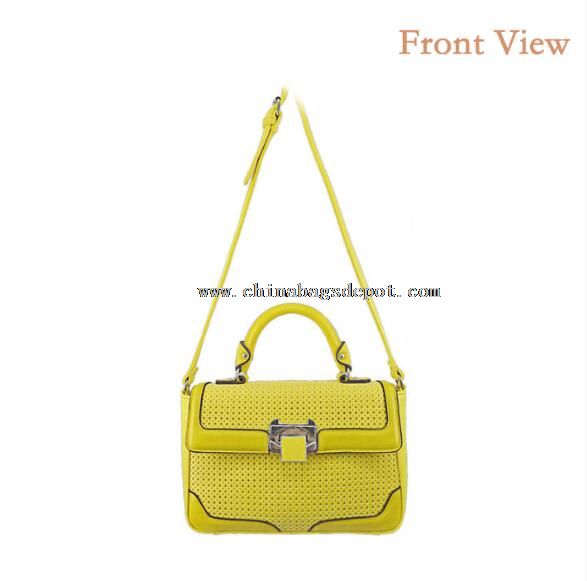 Messenger Bag na cor amarela clara