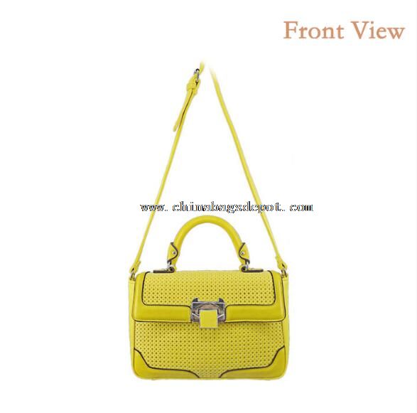 Borsa Messenger in colore giallo chiaro