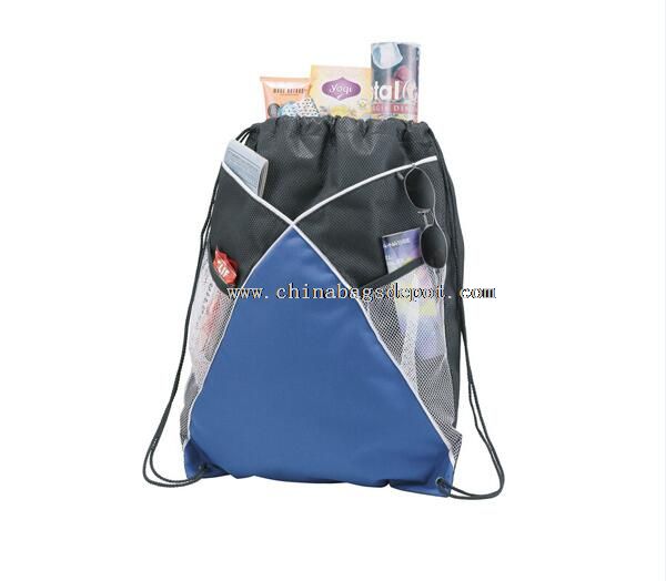 Nylon polyester drawstring gym bag