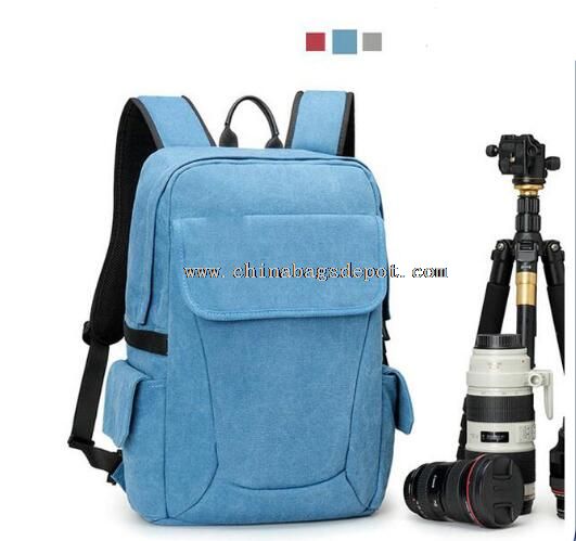 Outdoor Canvas Camera Backpack For Travel