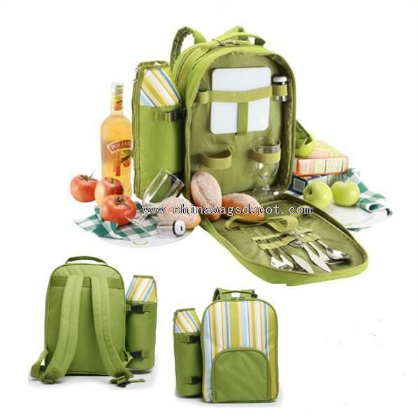 Outdoor double shoulder 2 person picnic bag