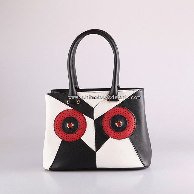 Borse di gufo occhio PU in pelle patch