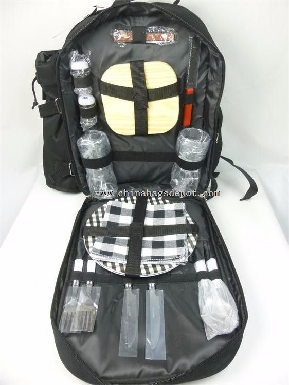 picnic backpack with blanket
