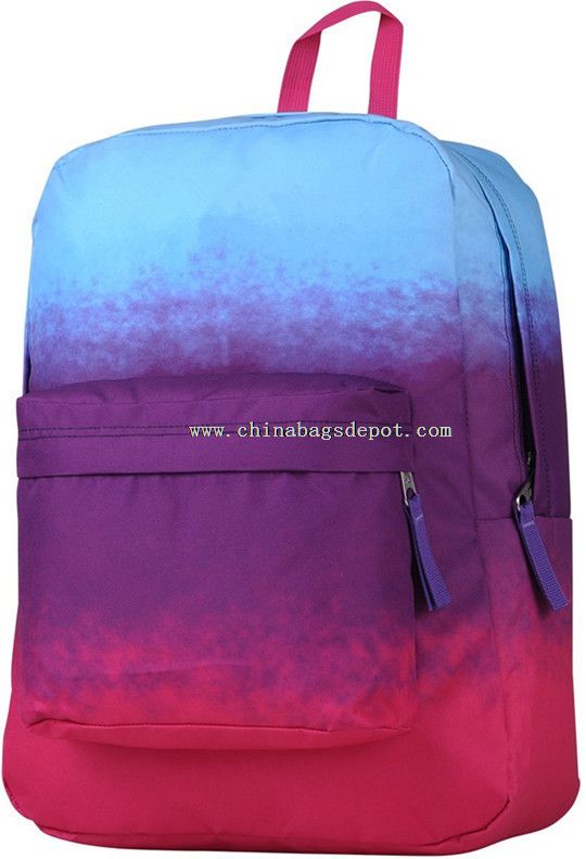 Printed School Backpack Bag