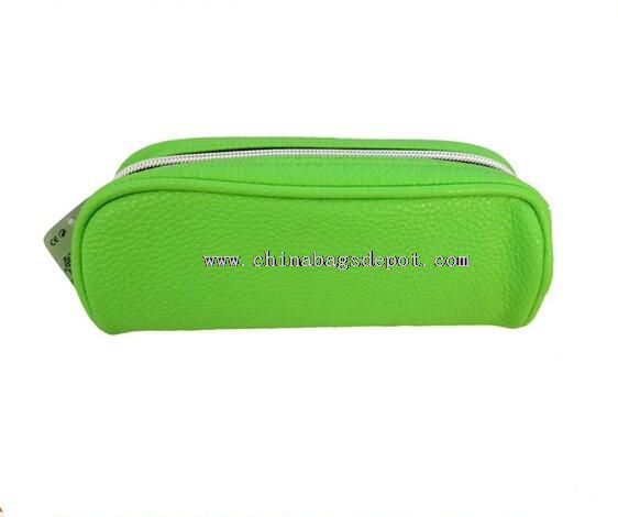 PU green pencil cases