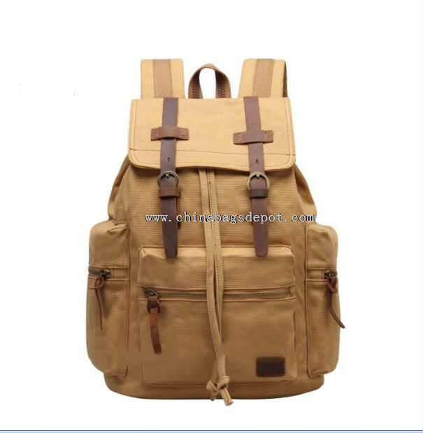 Recyclable canvas rucksack backpack bags
