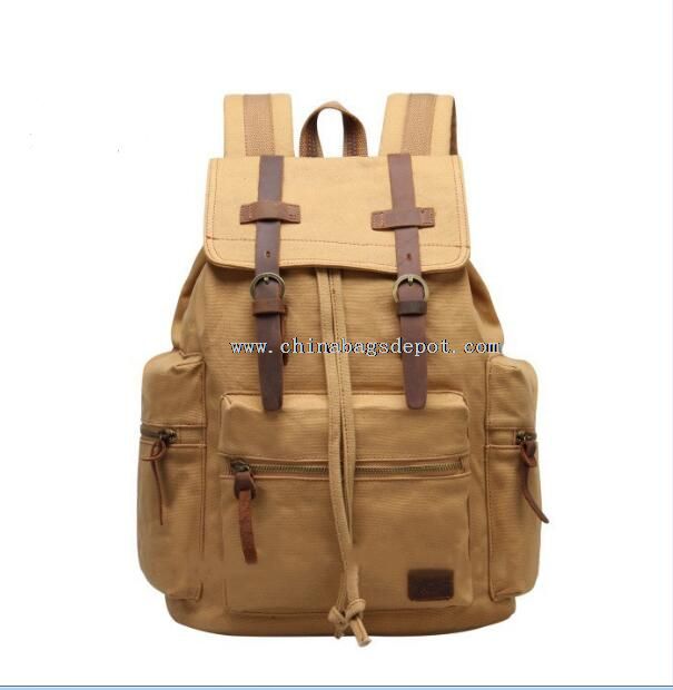 Tas ransel rucksack kanvas didaur ulang