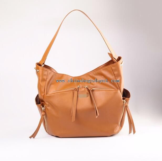 Soft faux leather mammy diapper hobo bags