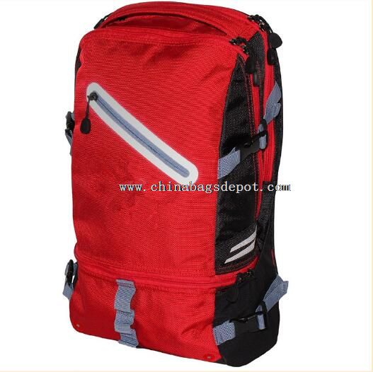 Sports laptop running backpack with shoes compartment