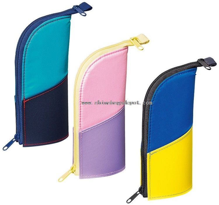 Stand up nylon pencil case