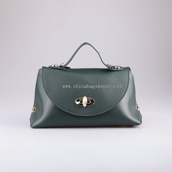 Two pieces split leather ladies bag