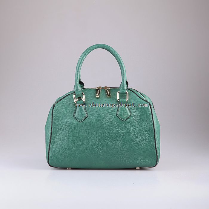 Unique shape leather women handbag