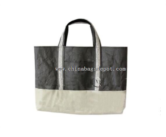 washed kraft paper tote bag