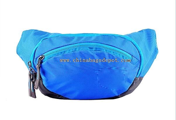 Water-resistant travel sport elastic waist bag