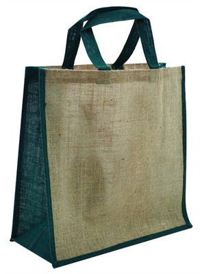 Sac de transport de Jute vert