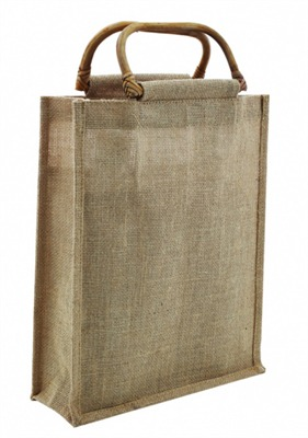 Trois bouteille sac de Jute