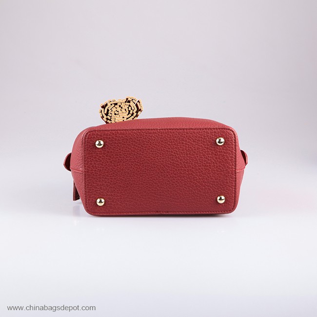 Leather tassel satchel style handbags