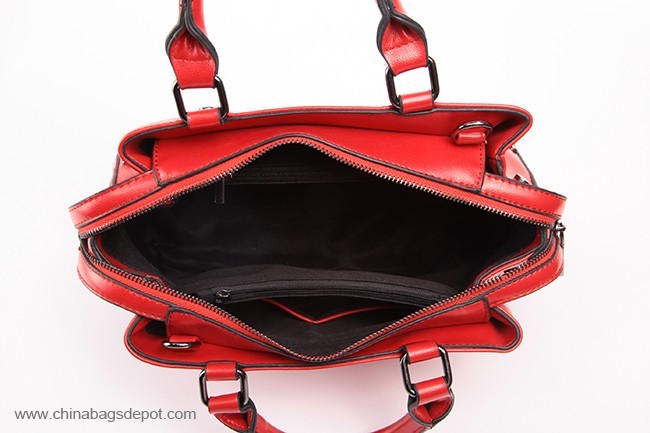 Kulit designer handbags perempuan merah