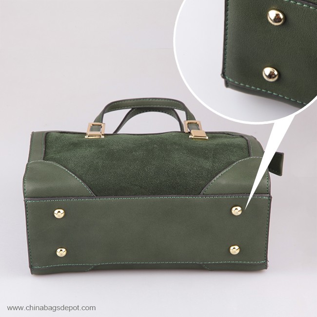 Leather Tote Bag med LÃ¥ng Axelrem 